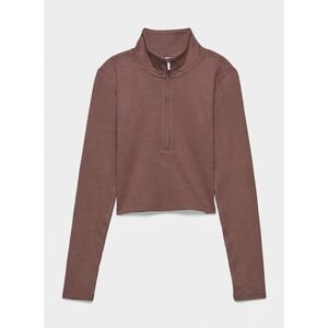 Aritzia Sunday Best BestHug Monarch 1/2 Zip Longsleeve Tee